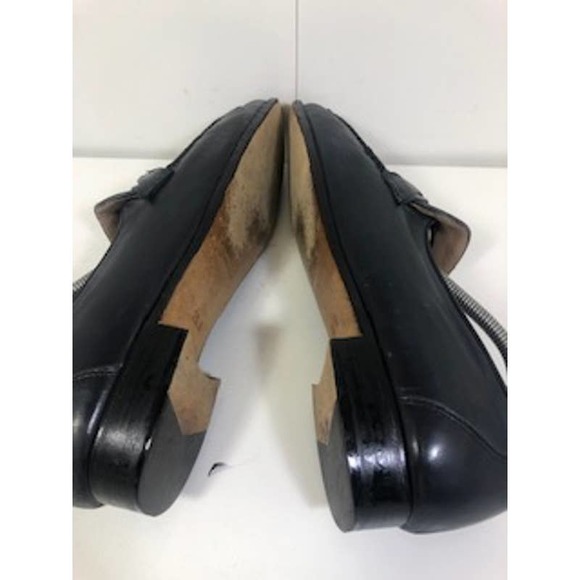 Bally Genuine Leather Paulson Round Toe Slip-On Shoes Black Mens US 9.5